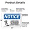 Signmission Ladder To Roof Access Requires OSHA Notice Sign, Plastic, 24in W x 18in L, 2PK OS-2PACK-NS-P-1824-L-13950 - alternate 6